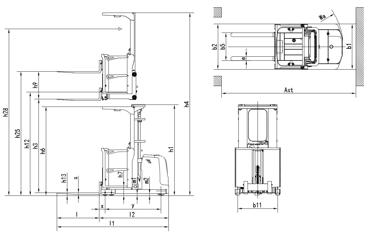 Size of electric order picker