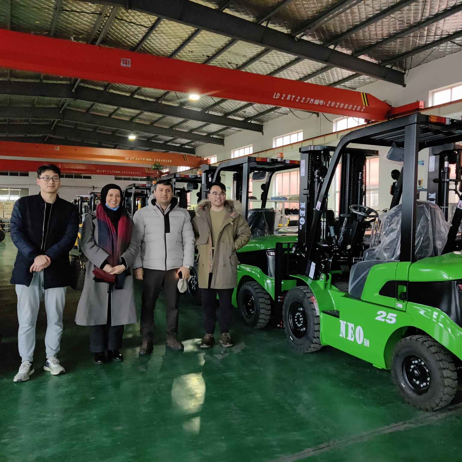 Türk müşteriler için fabrika turu