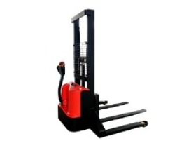 Electric wide legs pallet stacker